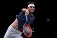 Taylor Fritz at the 2023 Rolex Paris Masters.